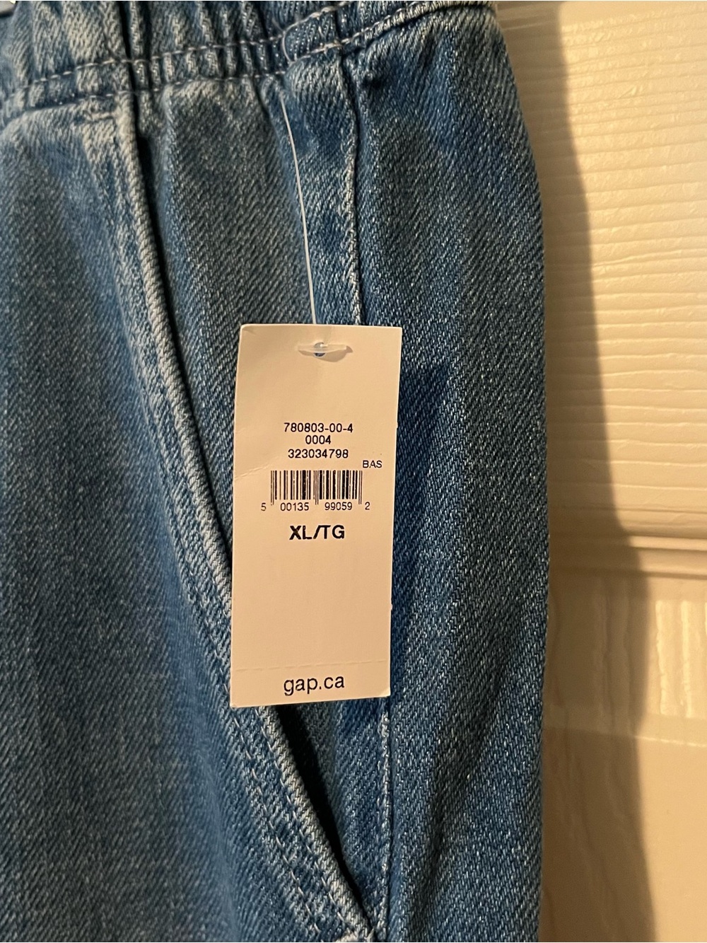 NWT GAP High Rise Easy Barrel Jeans - Elastic waist - Picture 7 of 9